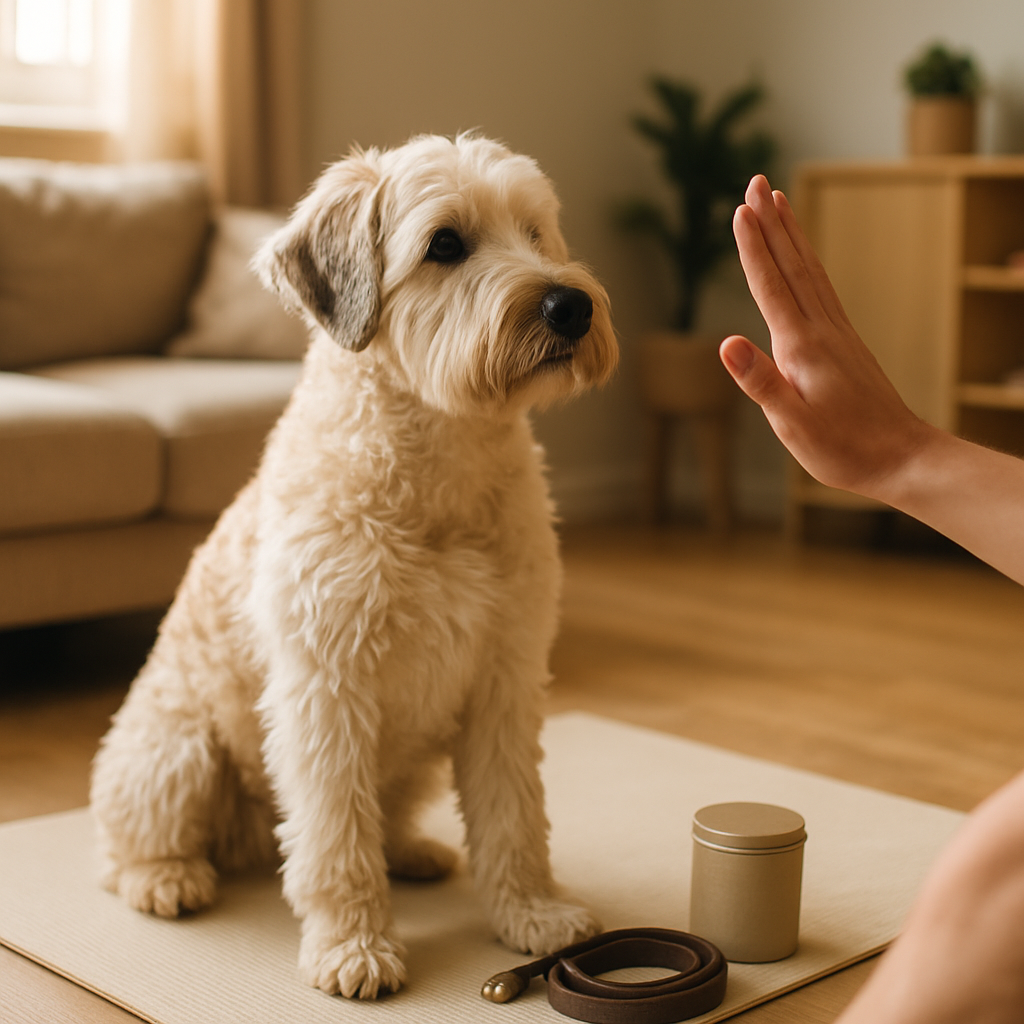 Impulskontrolle: Ruhe-Übungen für Wheaten-Vagabond-Hunde